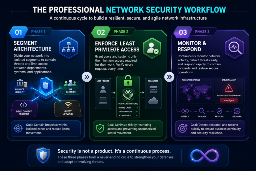 How Professionals Approach Network Security in Practice